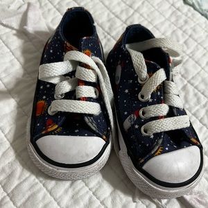 Size 3 toddler space/galaxy themed converse